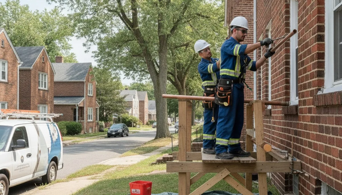 Philadelphia, PA plumber repairing a leak for a local plumbing service task